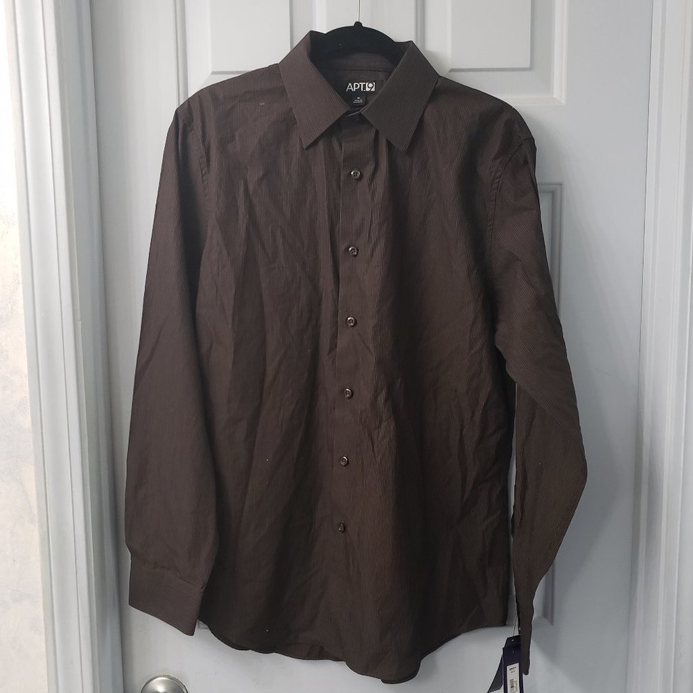 APT. 9 pinstripe button-down shirt -- NWT
